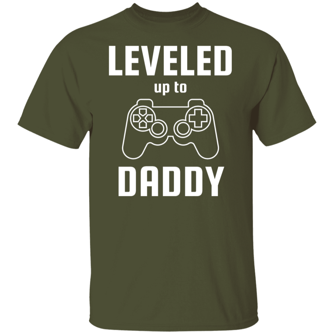 Leveled Up to Daddy T-Shirt with Matching Onesie