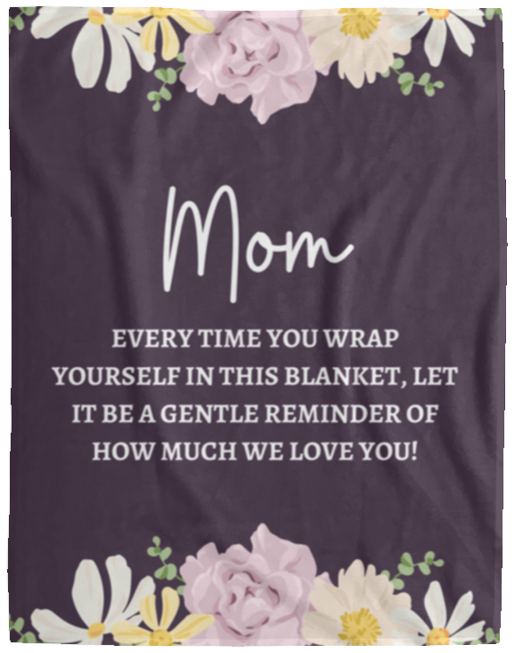 MOM FLOWER BLANKET | MOTHER'S DAY GIFT