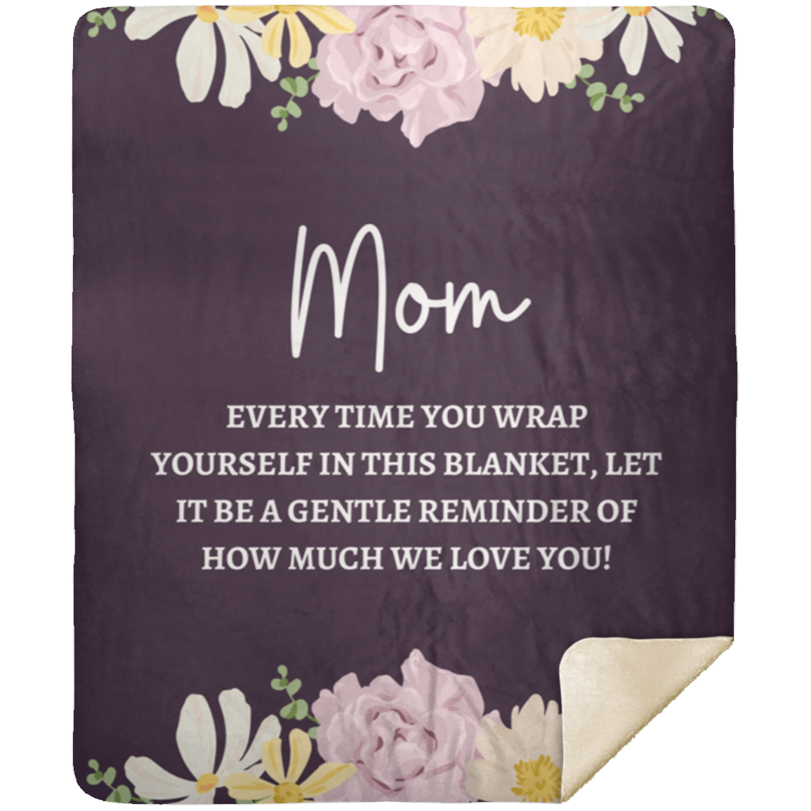 MOM FLOWER BLANKET | MOTHER'S DAY GIFT