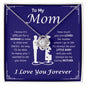 Mom Love Knot Necklace | I know It's Difficult To Raise a Child | Mother's Day Gift