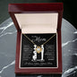 To My Mom Love Your Son | Love Knot Necklace | Difficult To Raise A Man(Pieces of You)