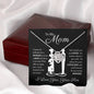 To My Mom Love Your Son | Love Knot Necklace | Difficult To Raise A Man(Pieces of You)