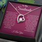 To My Soulmate | Forever Heart Necklace | When Feel Overwhelmed