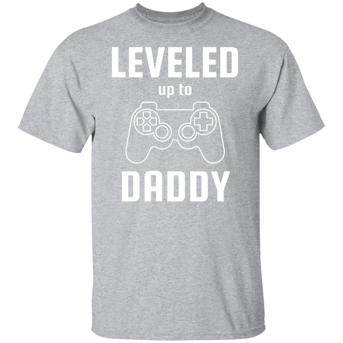 Leveled Up to Daddy T-Shirt with Matching Onesie