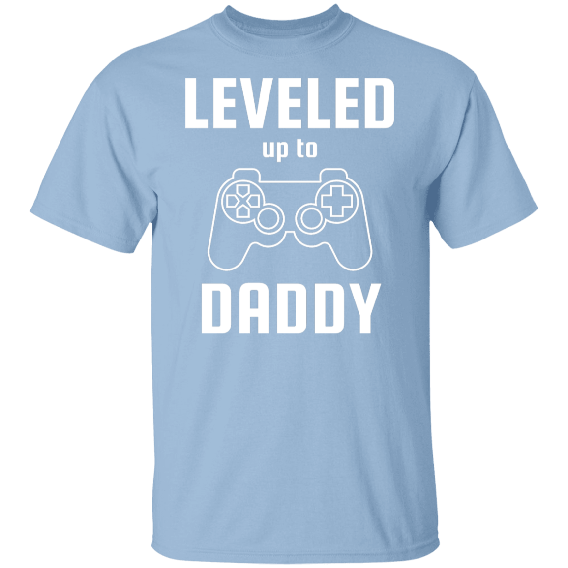 Leveled Up to Daddy T-Shirt with Matching Onesie